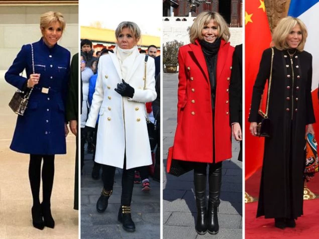 Το παλτό Louis Vuitton των 3.600 ευρώ της Μπριζίτ Μακρόν που εξόργισε τα «Κίτρινα γιλέκα» (εικόνες)